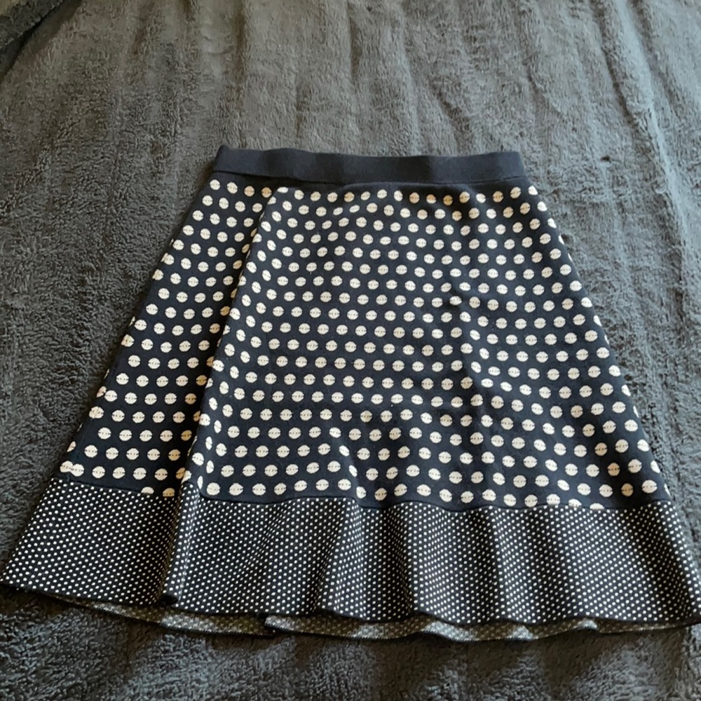 Polka dot Black and Tan skirt